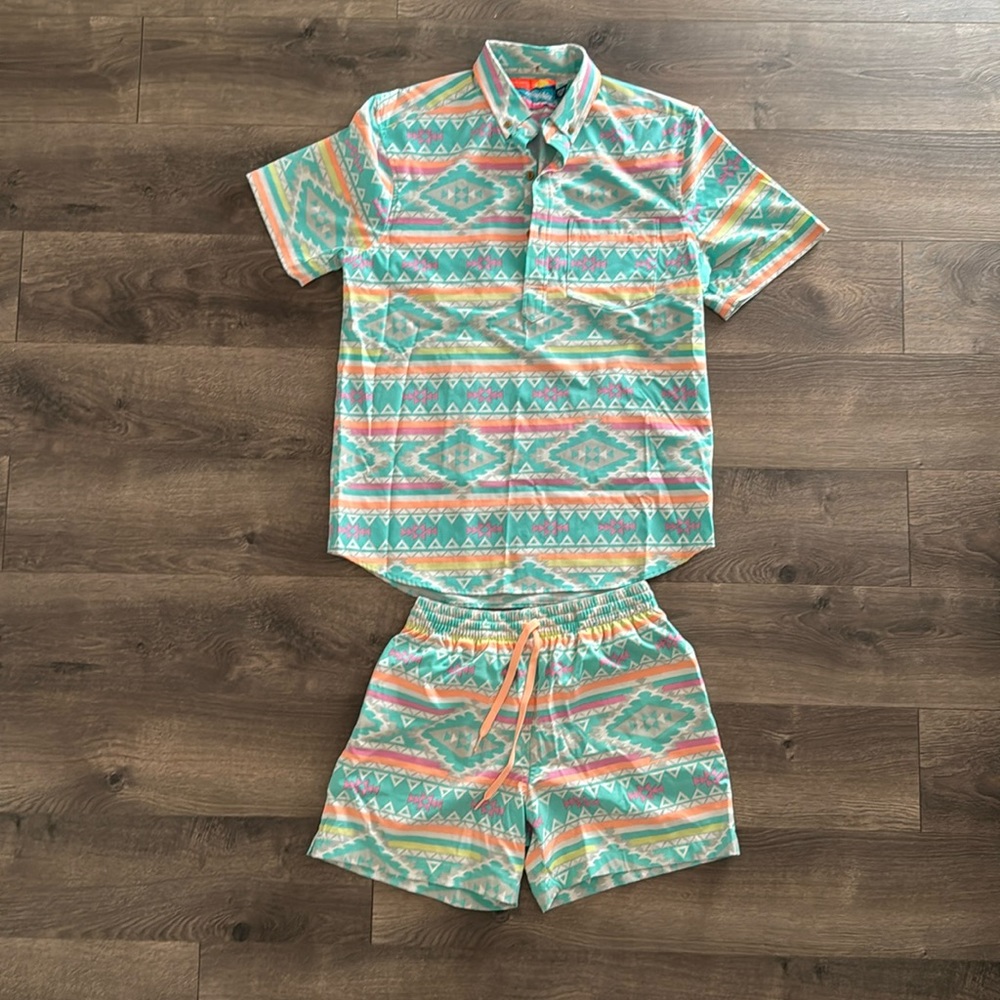 Chubbies matching shirt and shorts set
